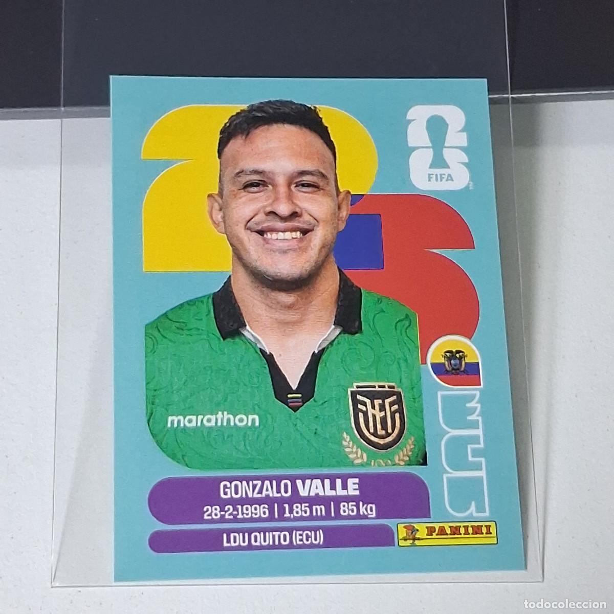 Football Stickers: B67 ECU3 GONZALO VALLE 3 ECUADOR ECU MUNDIAL FIFA WORLD CUP 2026 STICKER PANINI