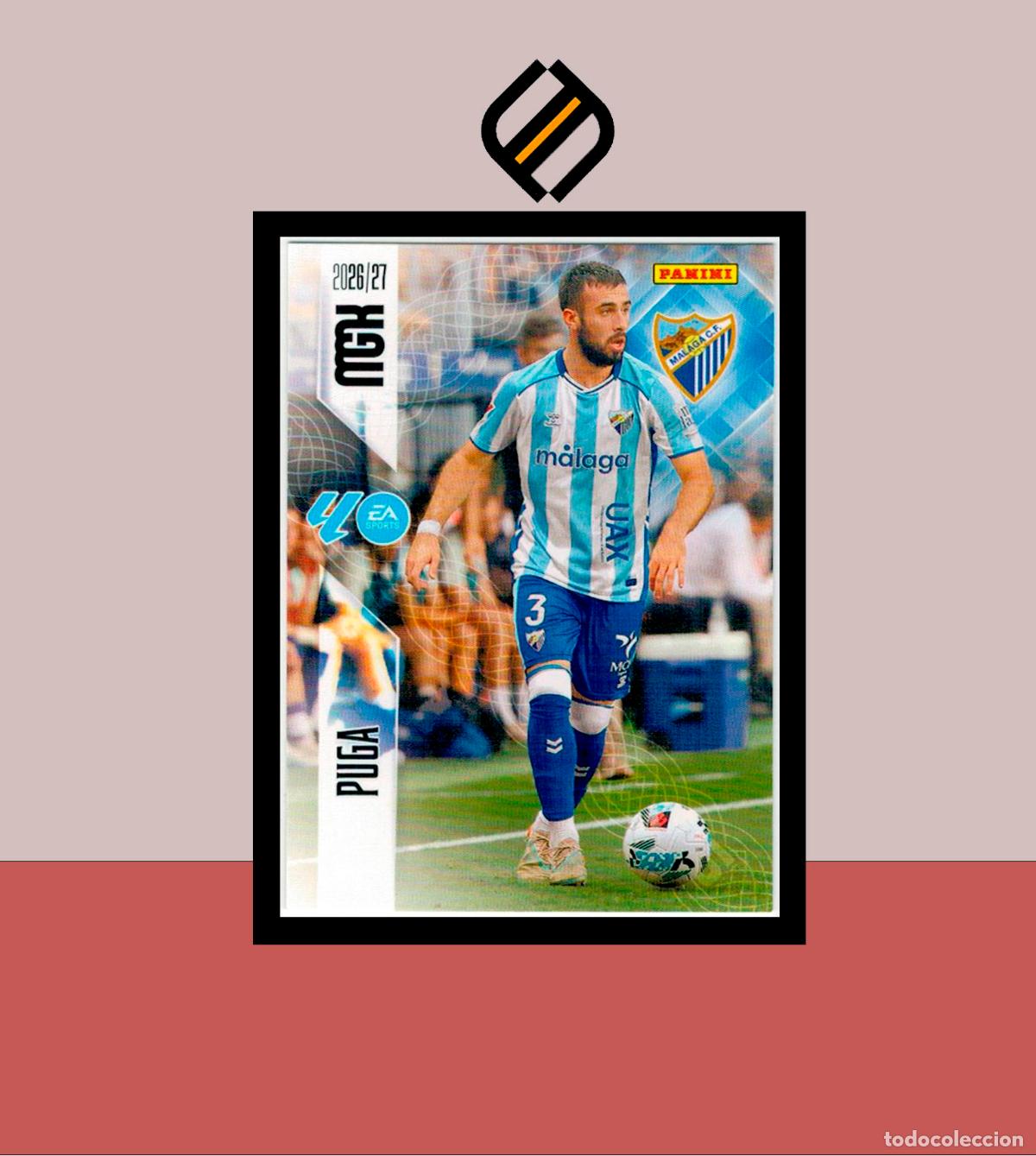 Football Stickers: MEGACRACKS 2026 2027 26 27 PANINI N&ordm; 238 PUGA M&Aacute;LAGA COLECCI&Oacute;N ALB&Uacute;M MGK