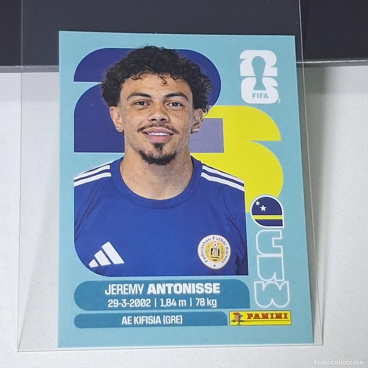 Cromos de f&uacute;tbol: B67 CUW18 JEREMY ANTONISSE 18 CURAZAO CURA&Ccedil;AO CUW MUNDIAL FIFA WORLD CUP 2026 STICKER PANINI