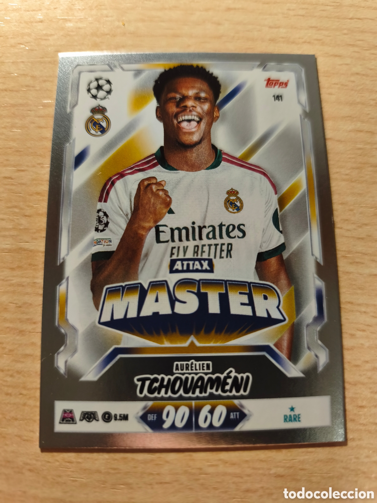 Cromos de f&uacute;tbol: 141 AURELIEN TCHOUAMENI MATCH ATTAX 2026 2027 TOPPS 26 27