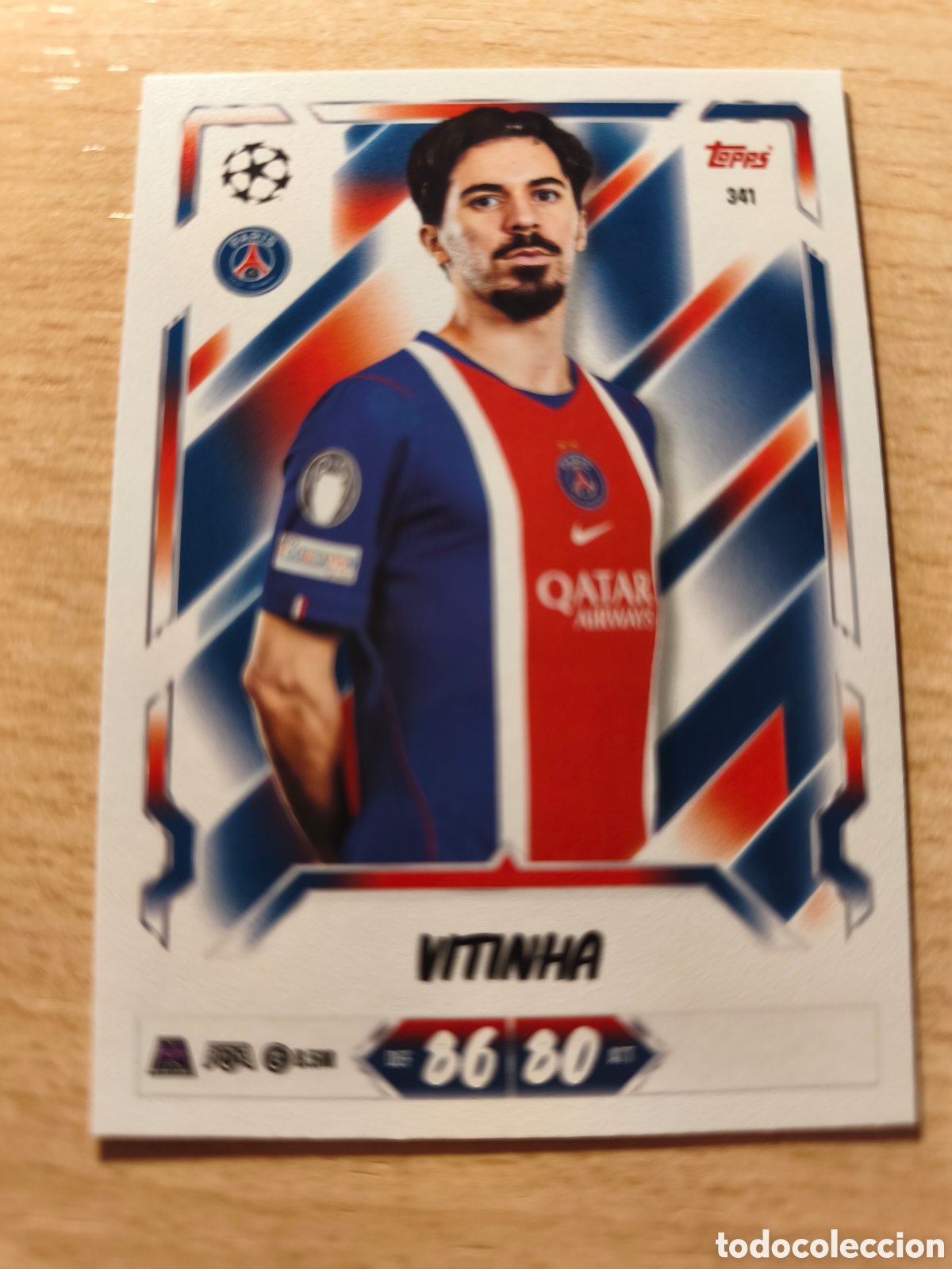 Cromos de f&uacute;tbol: 341 VITINHA PARIS SAINT GERMAIN PSG MATCH ATTAX 2026 2027 TOPPS 26 27