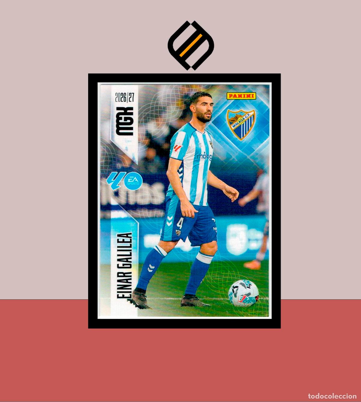 Cromos de f&uacute;tbol: MEGACRACKS 2026 2027 26 27 PANINI N&ordm; 241 EINAR GALILEA M&Aacute;LAGA COLECCI&Oacute;N ALB&Uacute;M MGK