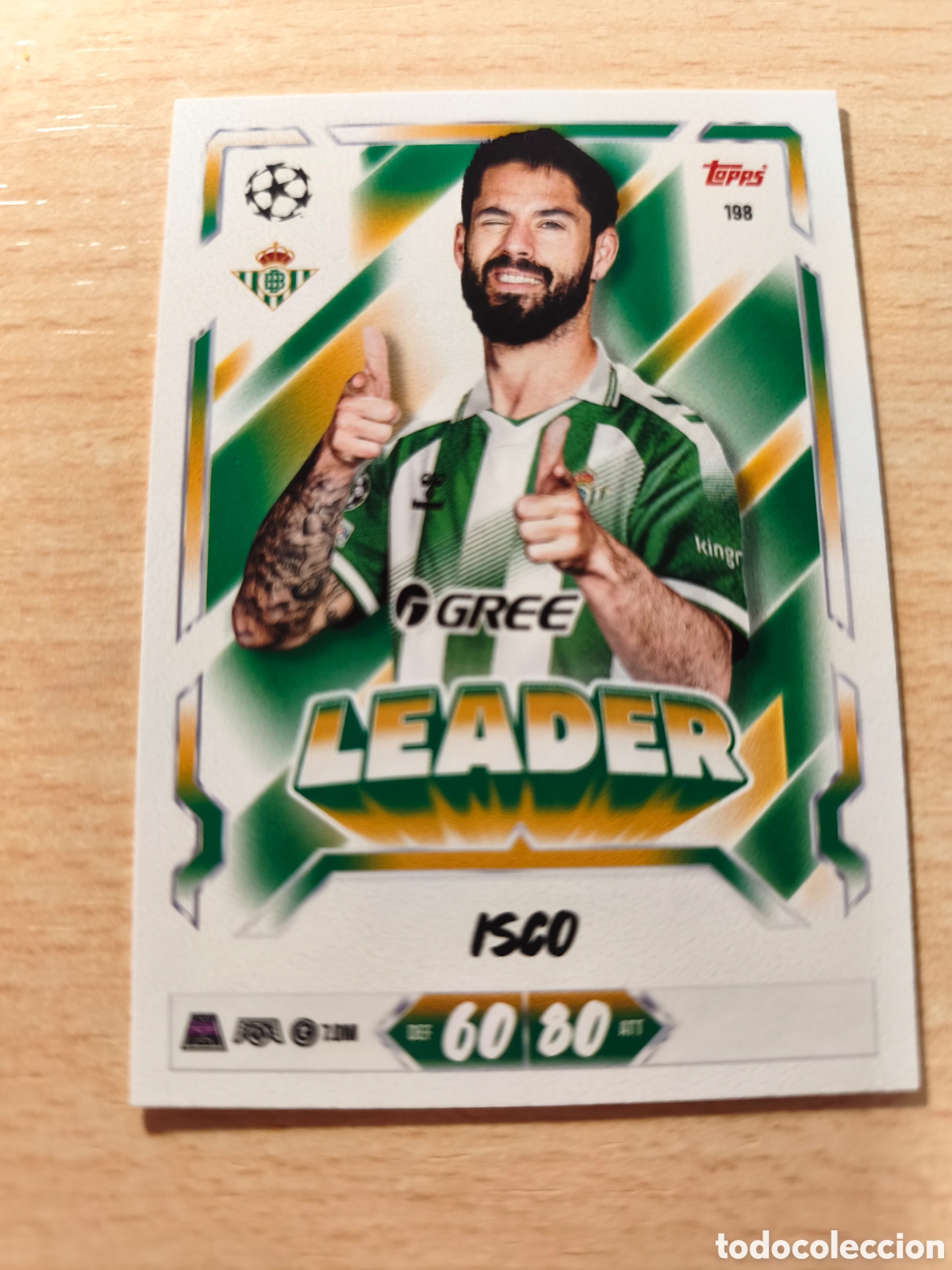 Cromos de f&uacute;tbol: 198 ISCO LEADER BETIS MATCH ATTAX 2026 2027 TOPPS 26 27