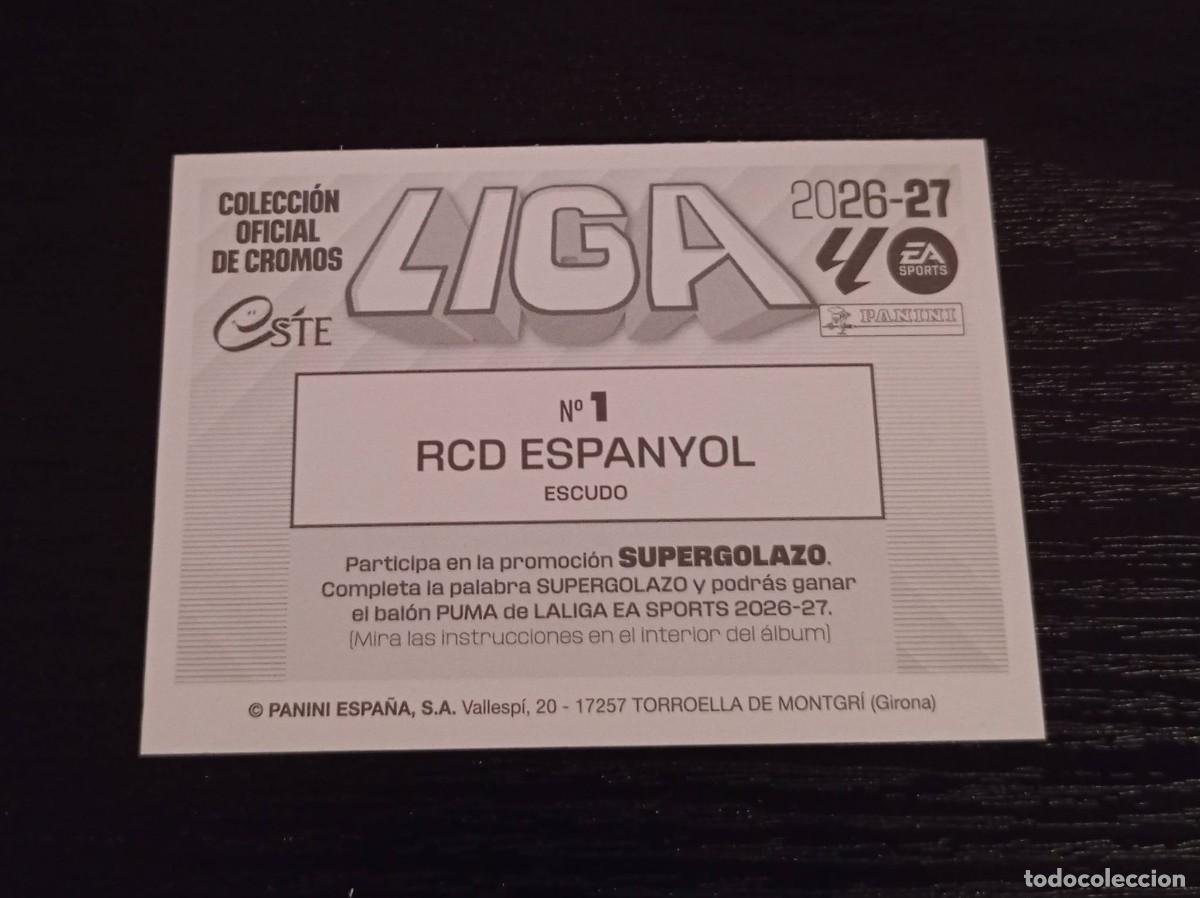Cromos de f&uacute;tbol: -ESTE 26-27 : ESCUDO ( ESPA&Ntilde;OL ) - Foto 2