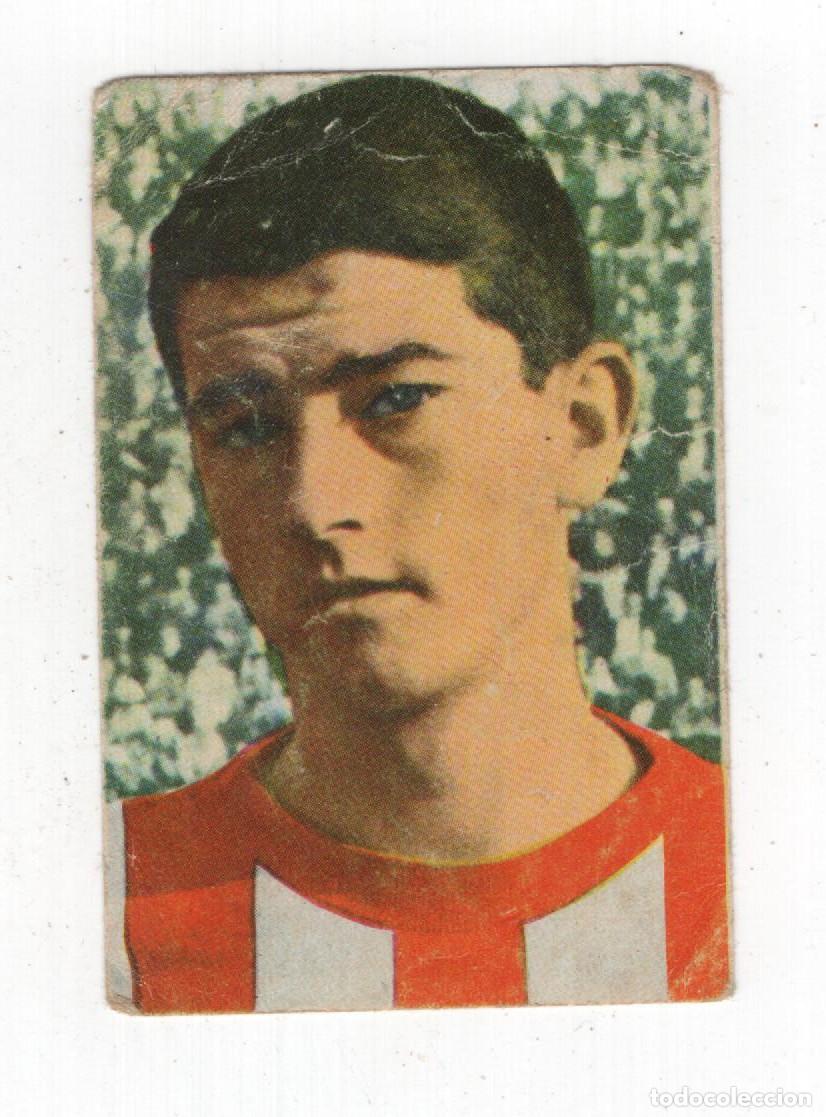 Cromos de f&uacute;tbol: ANTIGUO CROMO N&ordm; 262 REINARS GIJON C.F. BORROSO EDITORIAL LUIS ROMERO VER DE LAS DOS CARAS
