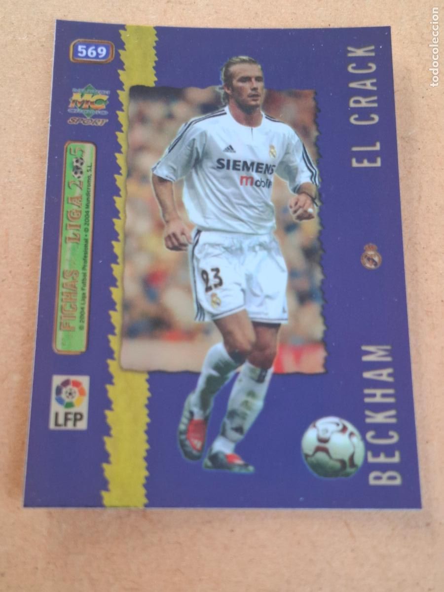 Cromos de f&uacute;tbol: MUNDICROMO 2004 2005 04 05 - 569 BECKHAM ( METAL CARD ) - REAL MADRID