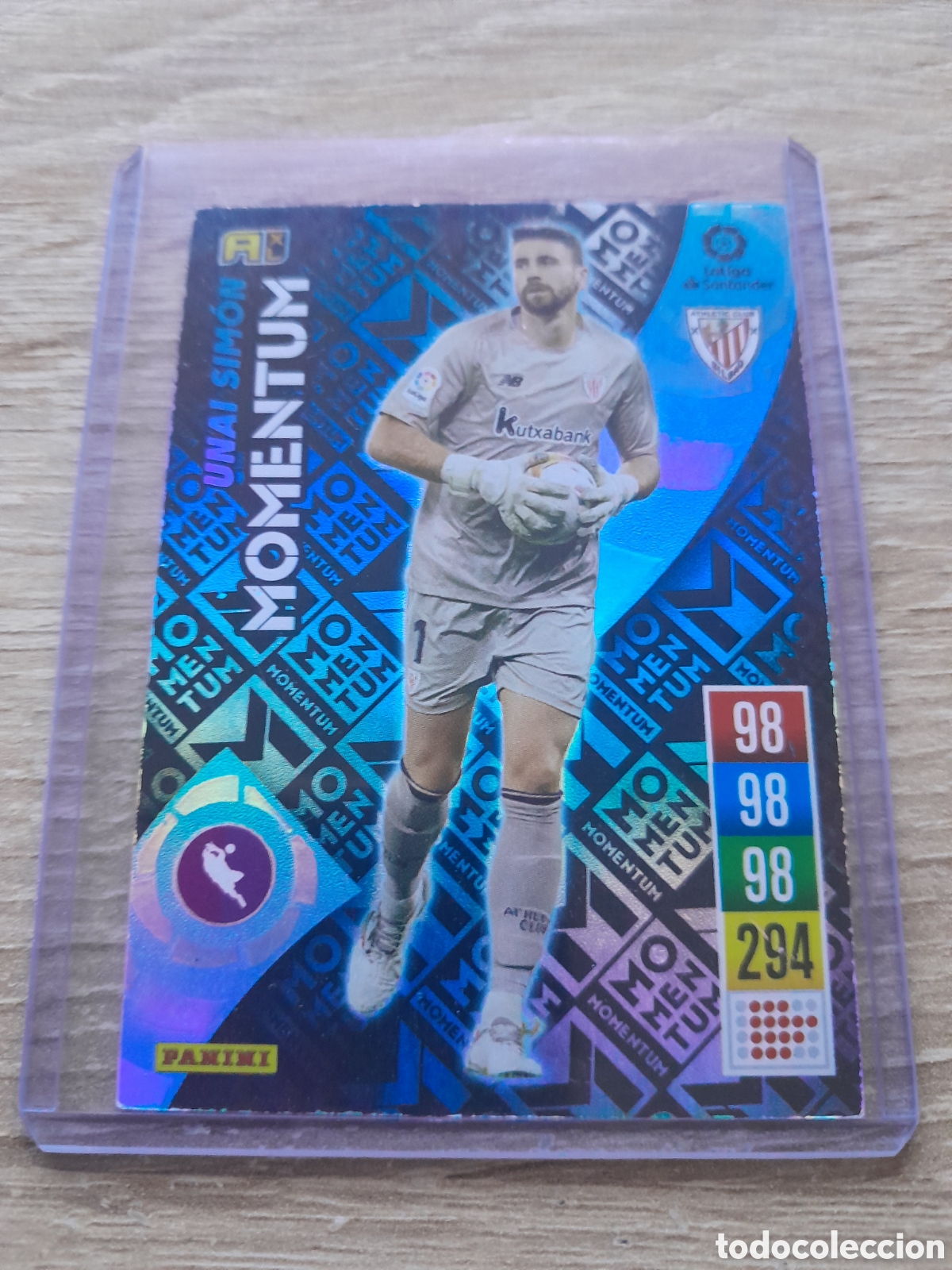 Cromos de f&uacute;tbol: UNAI SIMON ATHLETIC CLUB DE BILBAO MOMENTUM PANINI ADRENALYN XL 2021 2022 21 22