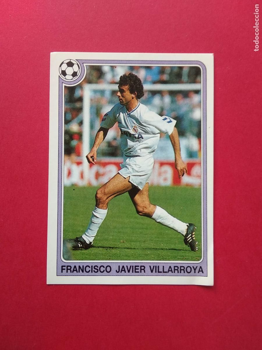 Football Stickers: PANINI FUTBOL ESTRELLAS DE LA LIGA 92 93 1992 1993 NUNCA PEGADO N&ordm; 104 VILLARROYA REAL MADRID