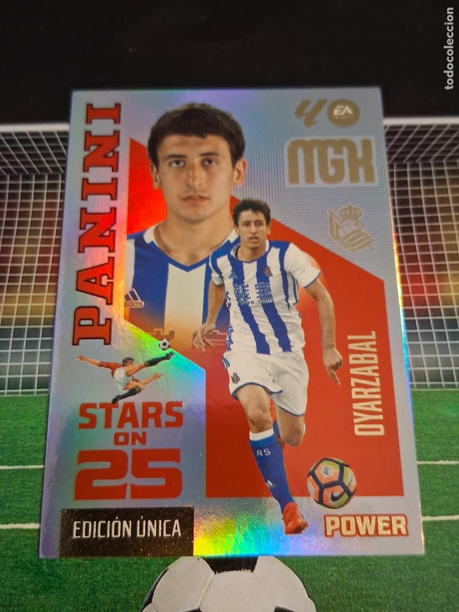 Football Stickers: OYARZABAL 448P REAL SOCIEDAD STAR ON 25 EDICION UNICA POWER CROMOS MEGACRACKS FUTBOL 2026 2027 26 27