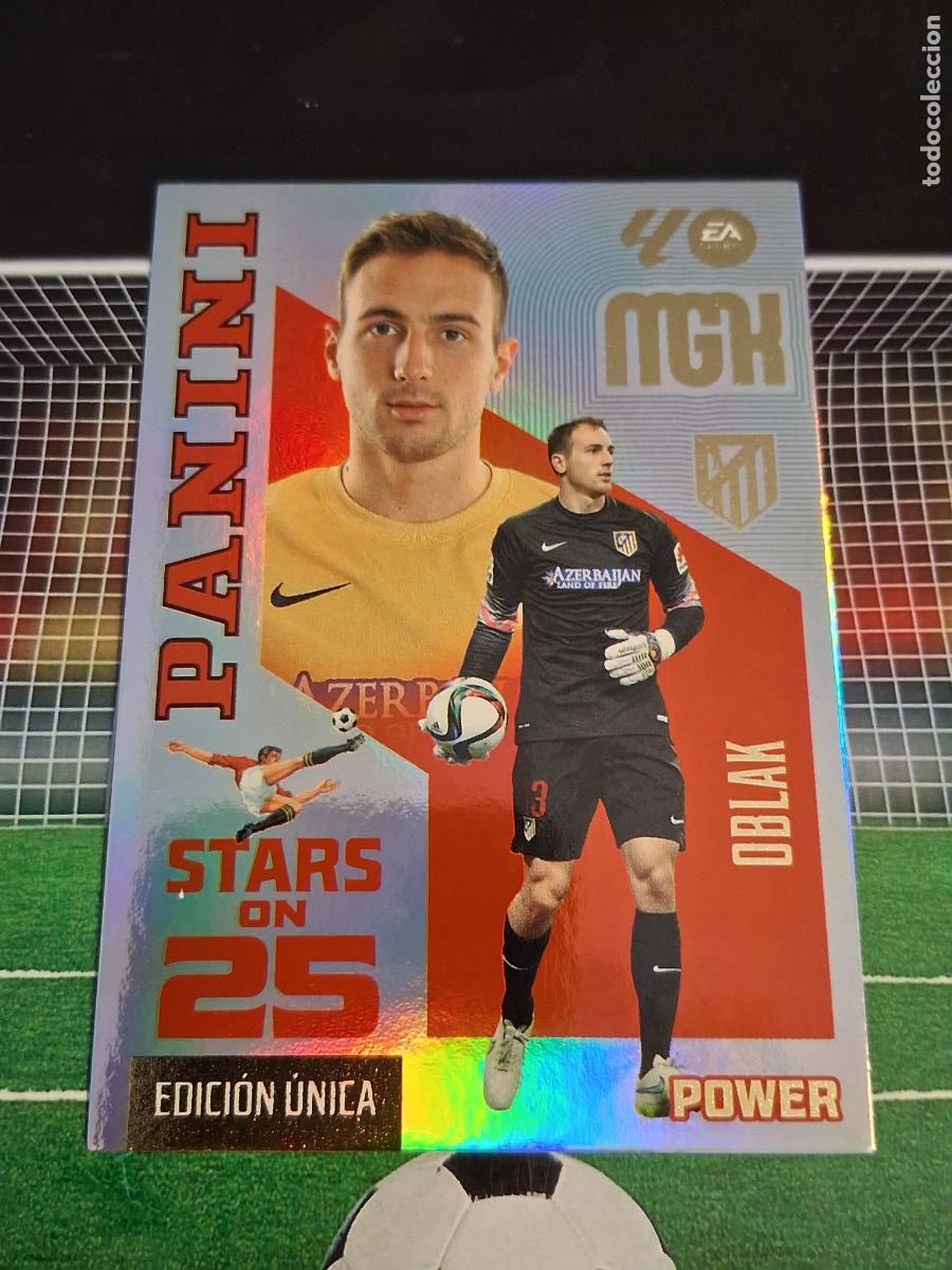 Football Stickers: OBLAK 447P ATLETICO DE MADRID STAR ON 25 EDICION UNICA POWER CROMO MEGACRACKS FUTBOL 2026 2027 26 27