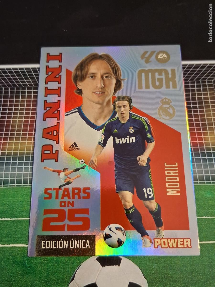 Cromos de f&uacute;tbol: MODRIC 445P REAL MADRID STAR ON 25 EDICION UNICA POWER CROMO MEGACRACKS LIGA FUTBOL 2026 2027 26 27