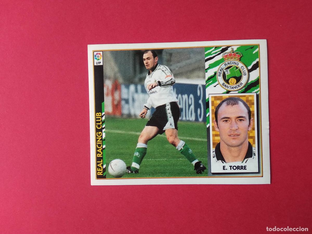 Cromos de f&uacute;tbol: EDICIONES ESTE LIGA 97 98 1997 1998 CROMO NUNCA PEGADO BAJA RACING DE SANTANDER , E ESTEBAN TORRE