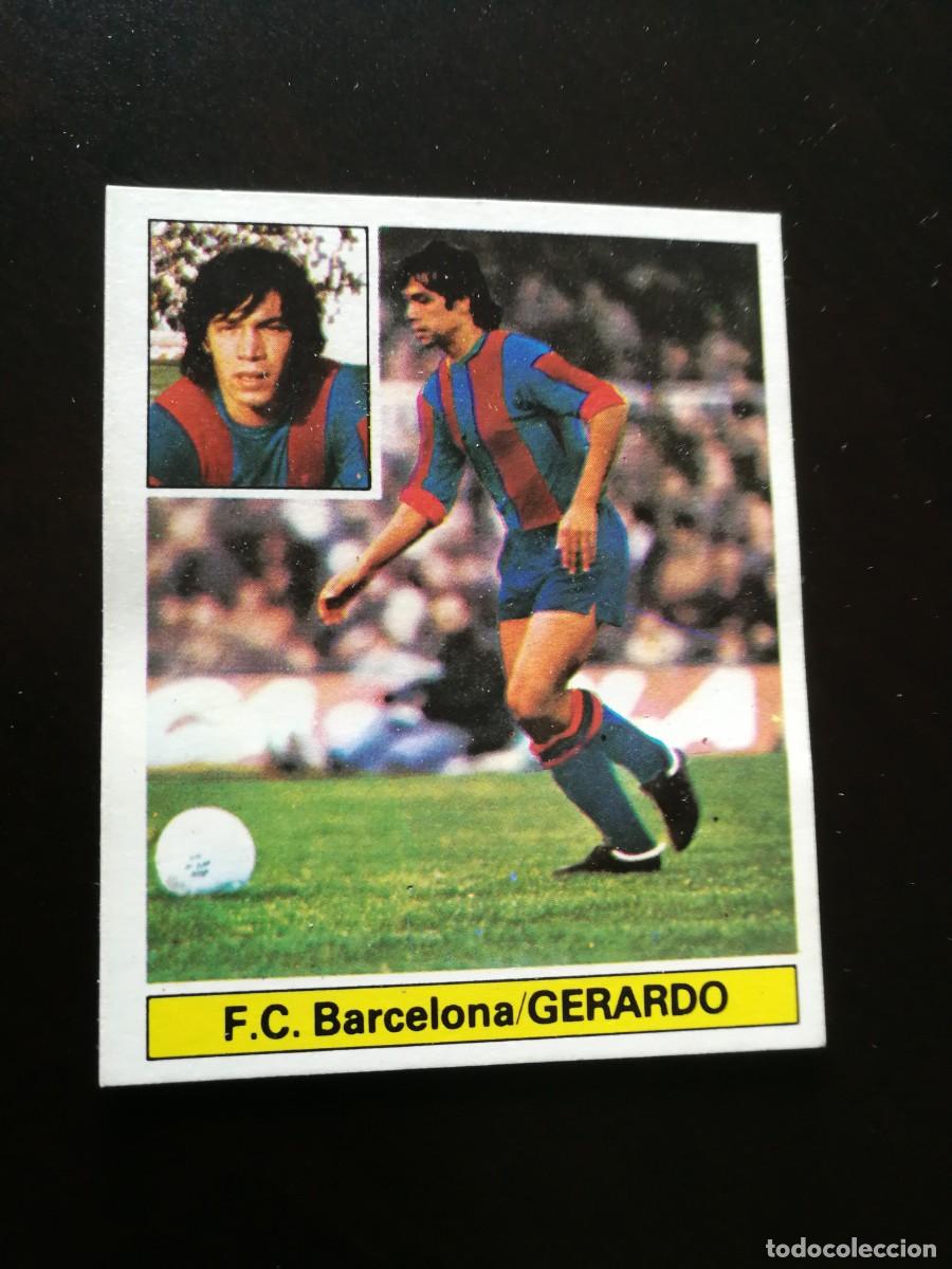 Cartes &agrave; collectionner de Football: Gerardo FC Barcelona CF Fichaje n&ordm;2 versi&oacute;n dificil, Este 81/82, 1981-1982 despegado buen estado