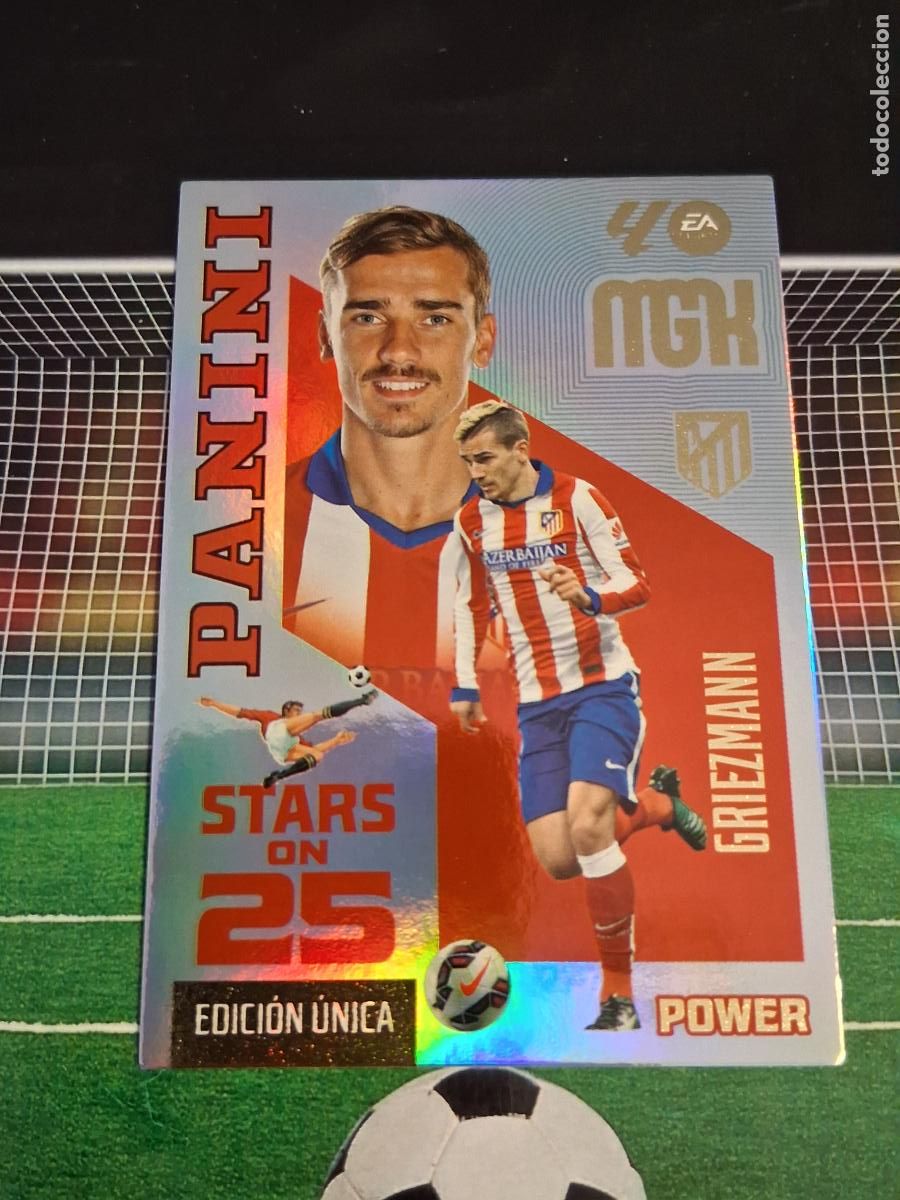 Cromos de f&uacute;tbol: GRIEZMANN 443P ATLETICO DE MADRID STAR ON 25 EDICION UNICA POWER CROMOS MEGACRACKS 2026 2027 26 27