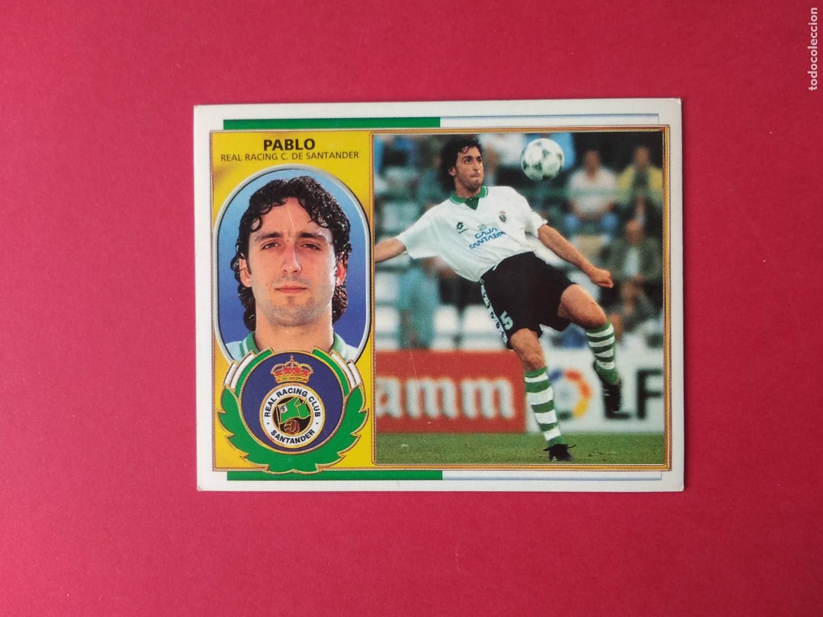 Cromos de f&uacute;tbol: EDICIONES ESTE LIGA 96 97 1996 1997 CROMO NUNCA PEGADO BAJA RACING DE SANTANDER , PABLO