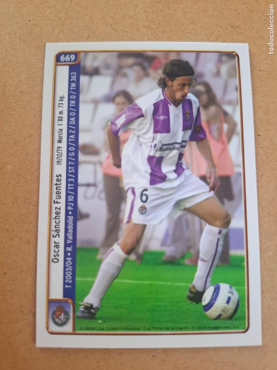 Cromos de f&uacute;tbol: MUNDICROMO 2004 2005 04 05 - 669 MARIO / &Oacute;SCAR S&Aacute;NCHEZ - REAL VALLADOLID