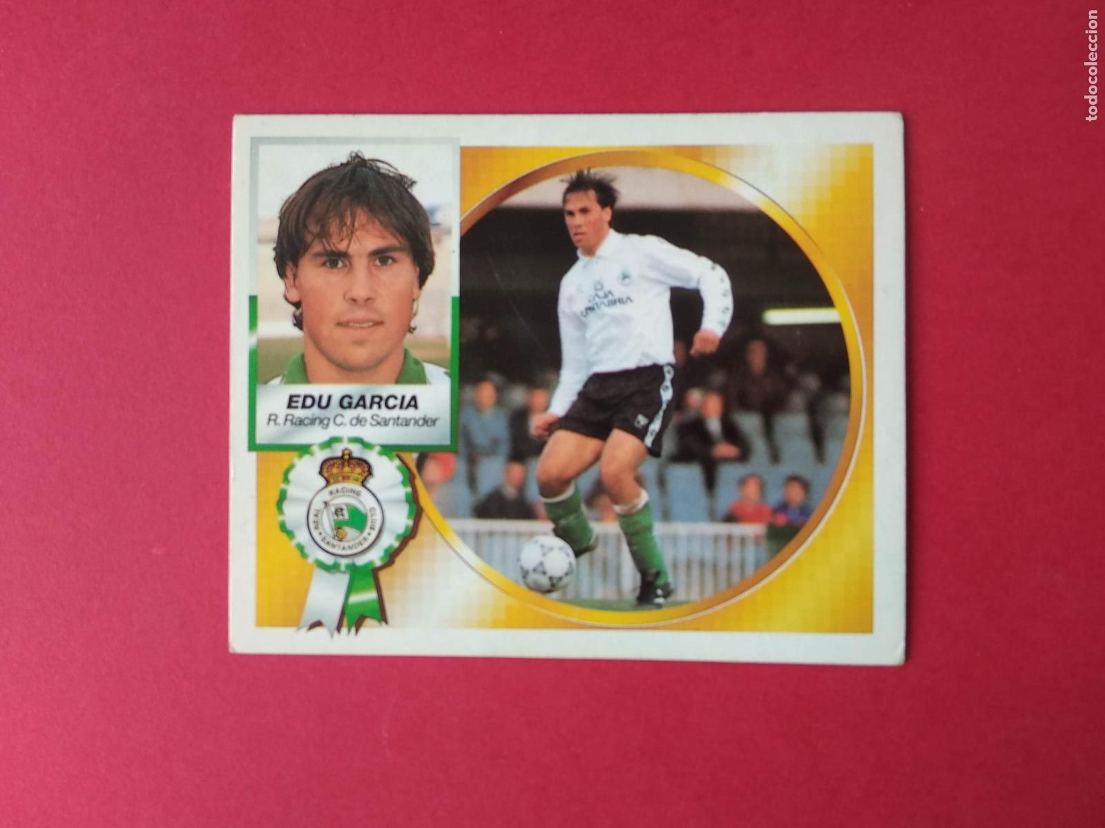 Cromos de f&uacute;tbol: EDICIONES ESTE LIGA 94 95 1994 1995 CROMO BAJA NUNCA PEGADO , EDU GARCIA RACING DE SANTANDER