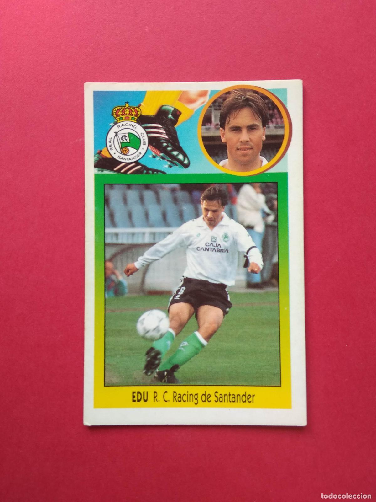 Cromos de f&uacute;tbol: EDICIONES ESTE LIGA 93 94 1993 1994 CROMO DE CARTON NUNCA PEGADO RACING DE SANTANDER , EDU