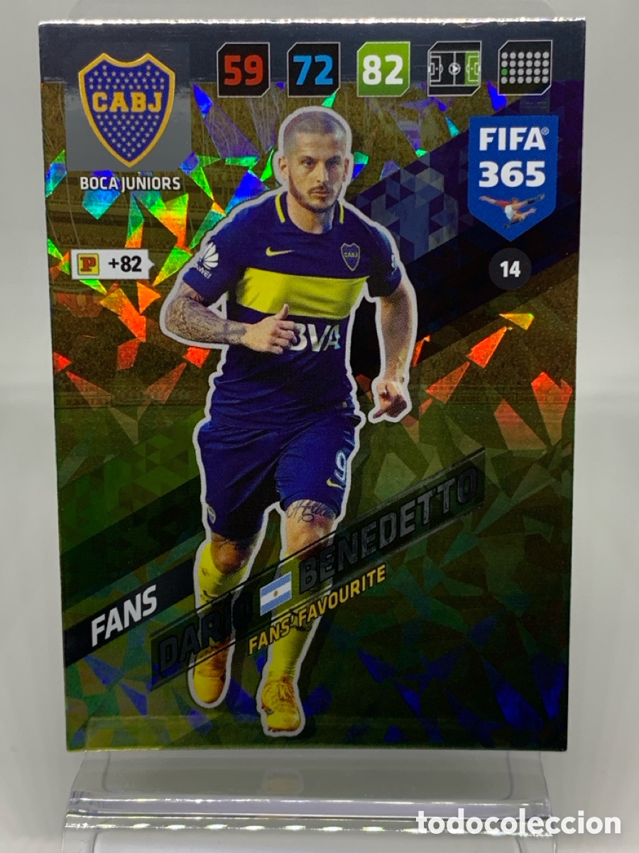Football Stickers: 14 Dar&iacute;o Benedetto Boca Juniors FANS: Fans' Favourite ADRENALYN XL FIFA 365 2017 2018 17 18 Nordic E
