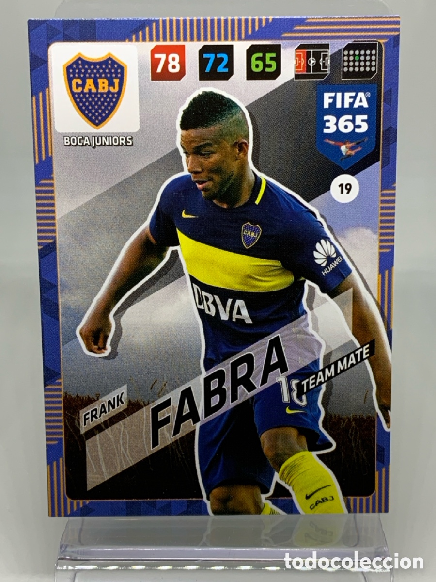 Football Stickers: 19 Frank Fabra Boca Juniors ADRENALYN XL FIFA 365 2017 2018 17 18 Nordic Edition