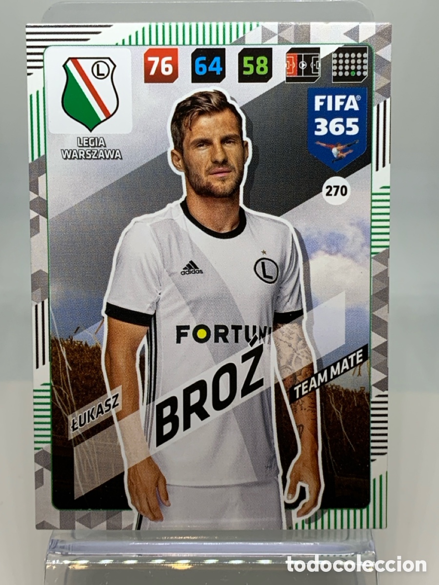 Football Stickers: 270 Lukasz Broz Legia Warszawa ADRENALYN XL FIFA 365 2017 2018 17 18 Nordic Edition