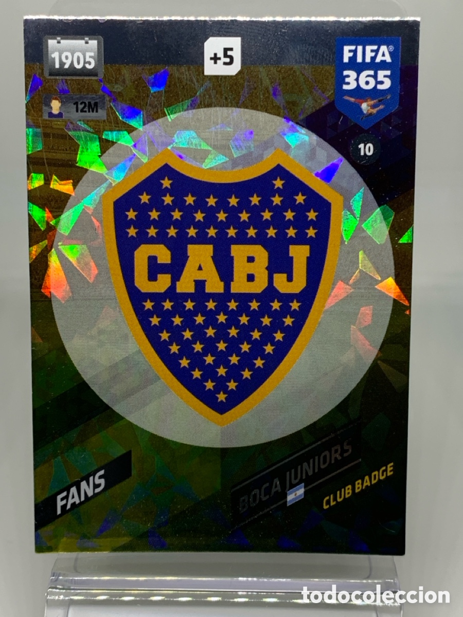 Football Stickers: 10 Club Badge Boca Juniors FANS: Club Badge ADRENALYN XL FIFA 365 2017 2018 17 18 Nordic EditionADRE