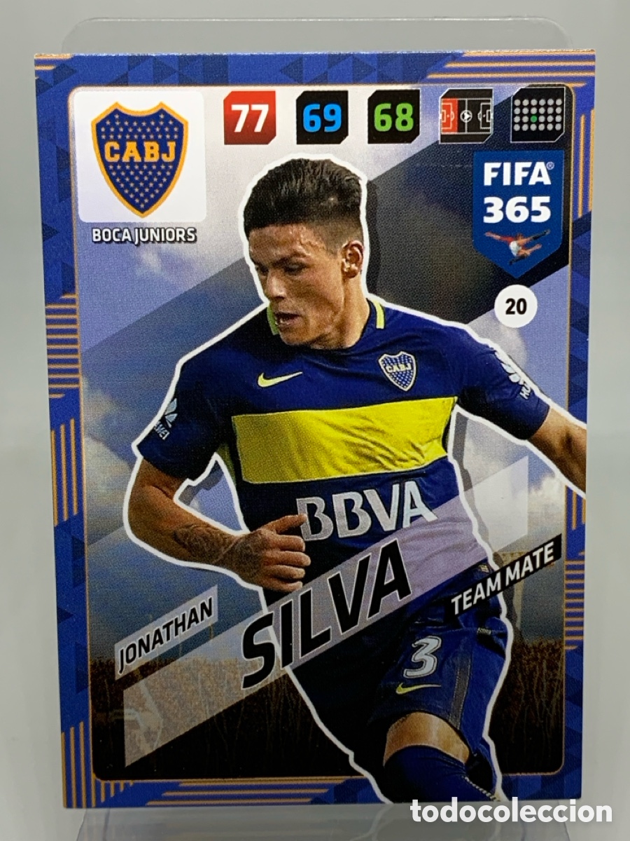 Cromos de f&uacute;tbol: 20 Jonathan Silva Boca Juniors ADRENALYN XL FIFA 365 2017 2018 17 18 Nordic Edition