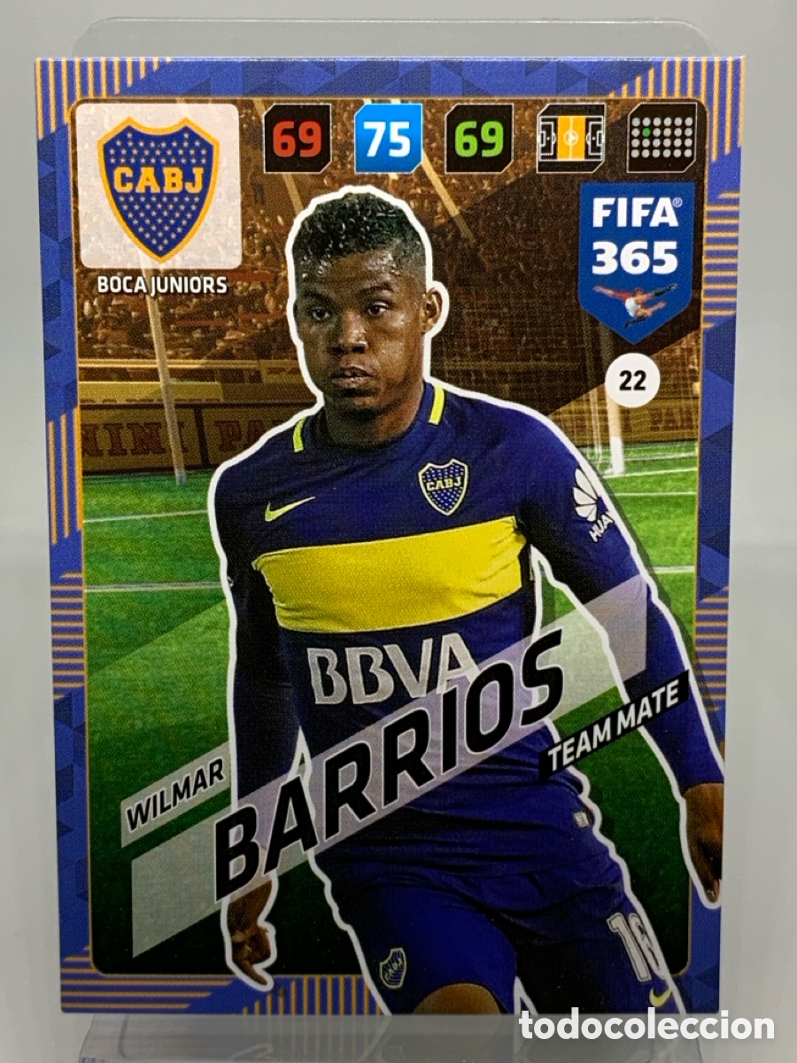 Cromos de f&uacute;tbol: 22 Wilmar Barrios Boca Juniors ADRENALYN XL FIFA 365 2017 2018 17 18 Nordic Edition
