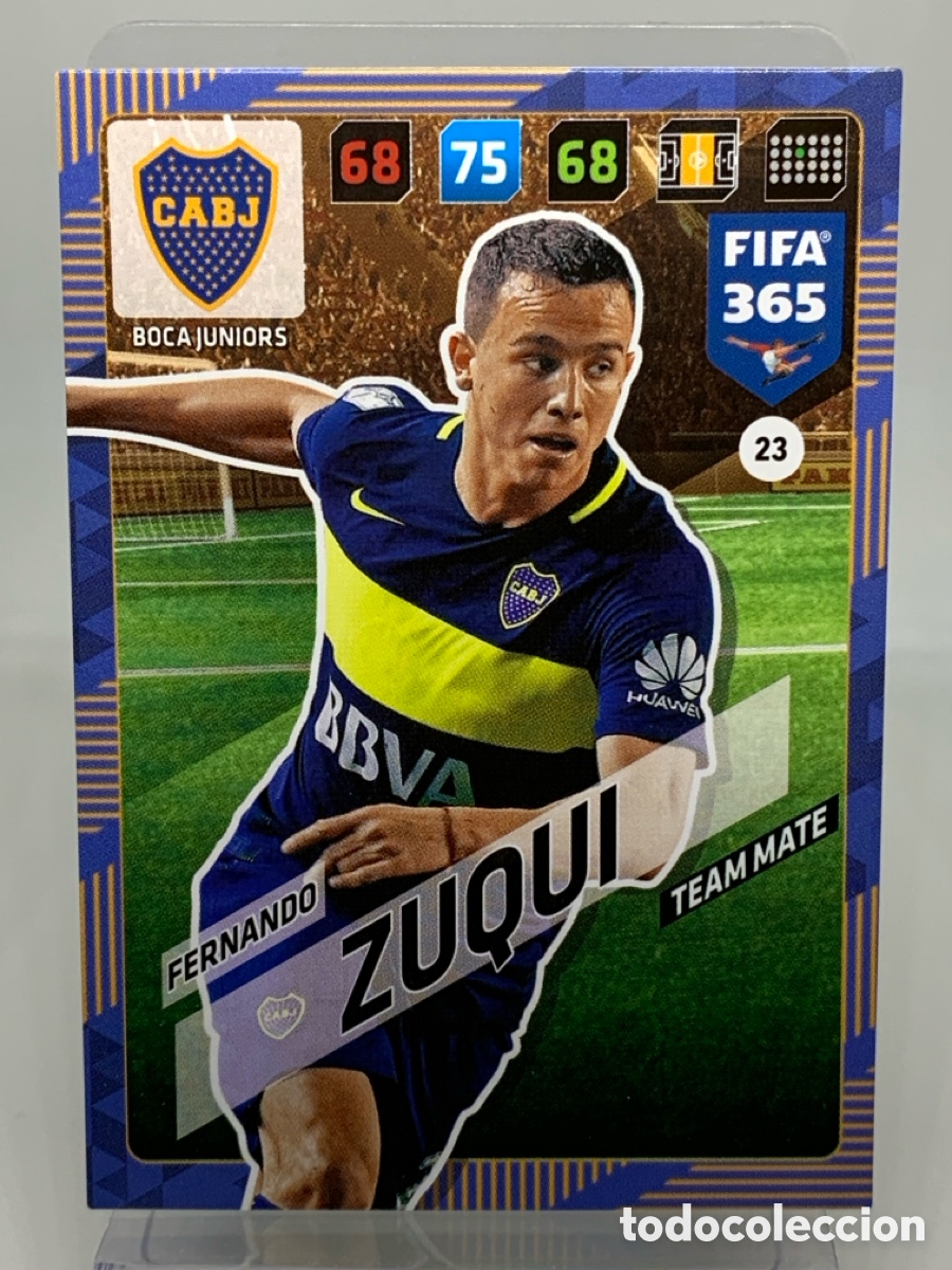 Cromos de f&uacute;tbol: 23 Fernando Zuqui Boca Juniors ADRENALYN XL FIFA 365 2017 2018 17 18 Nordic Edition