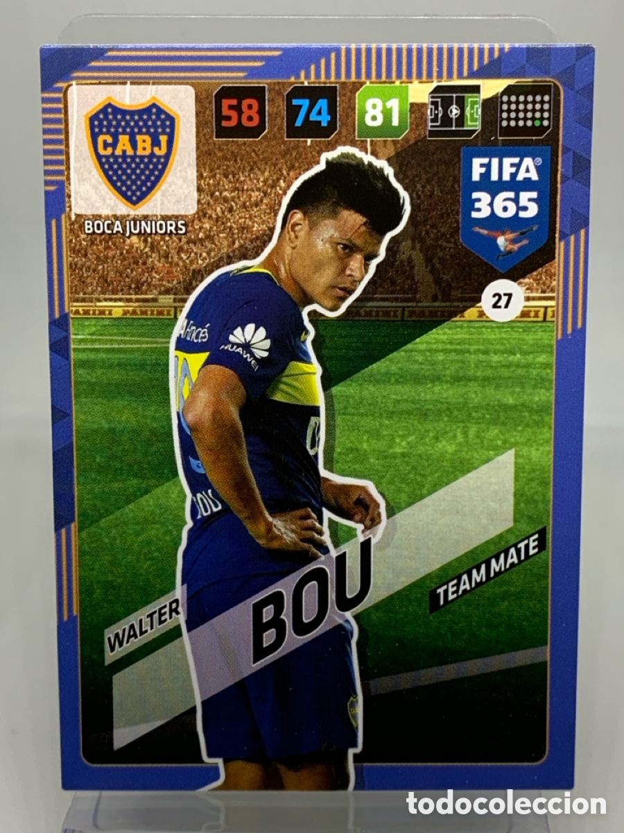 Cromos de f&uacute;tbol: 27 Walter Bou Boca Juniors ADRENALYN XL FIFA 365 2017 2018 17 18 Nordic Edition