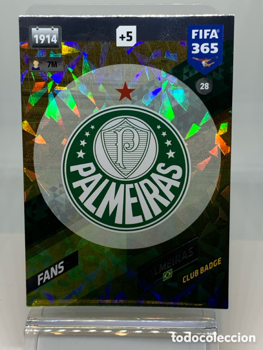 Cromos de f&uacute;tbol: 28 Club Badge Palmeiras FANS: Club Badge ADRENALYN XL FIFA 365 2017 2018 17 18 Nordic Edition