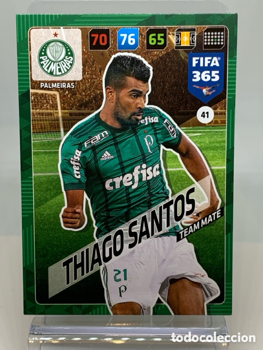 Fu&szlig;ball-Sticker: 41 Thiago Santos Palmeiras ADRENALYN XL FIFA 365 2017 2018 17 18 Nordic Edition