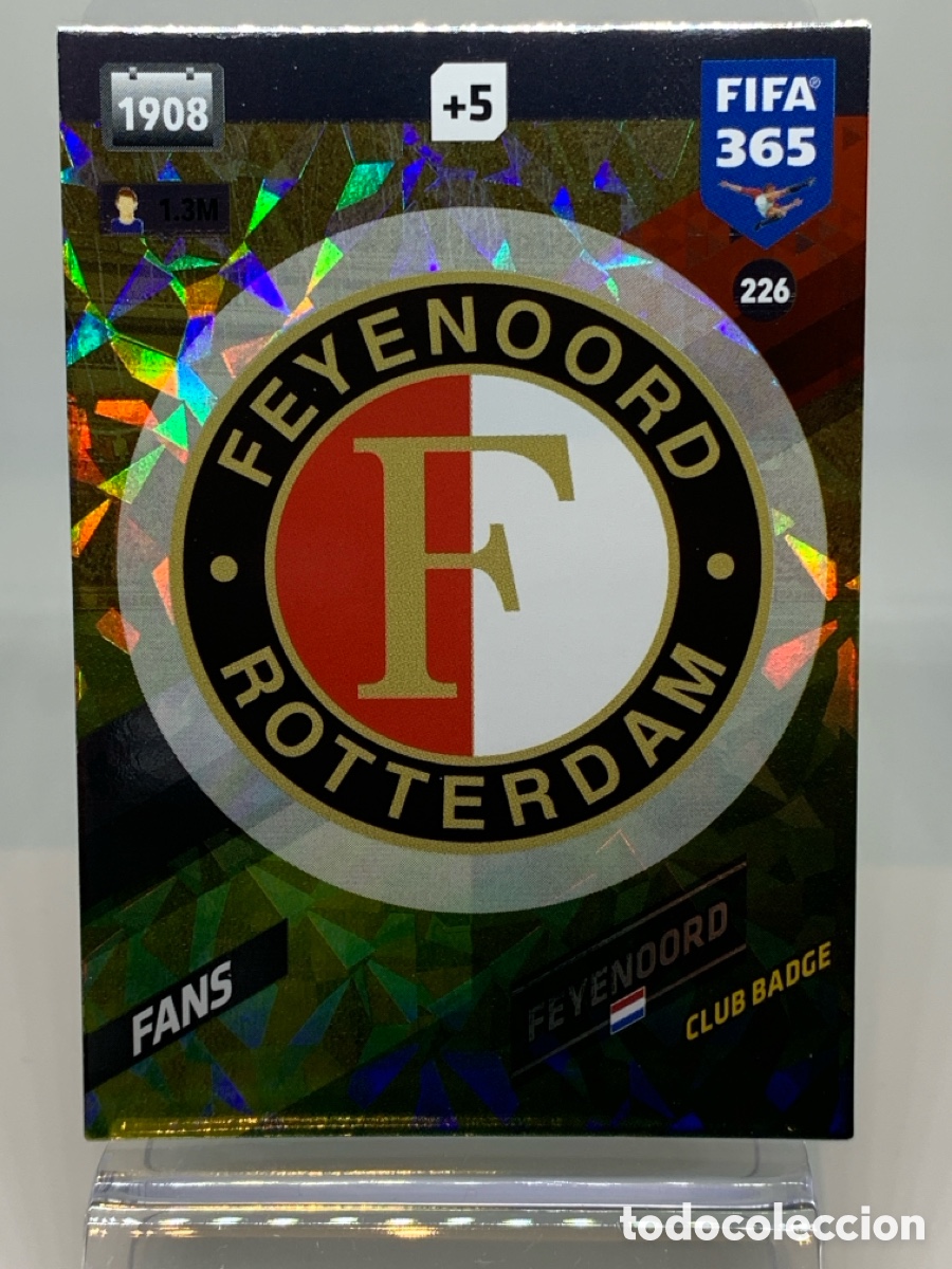 Fu&szlig;ball-Sticker: 226 Club Badge Feyenoord FANS: Club Badge ADRENALYN XL FIFA 365 2017 2018 17 18 Nordic Edition