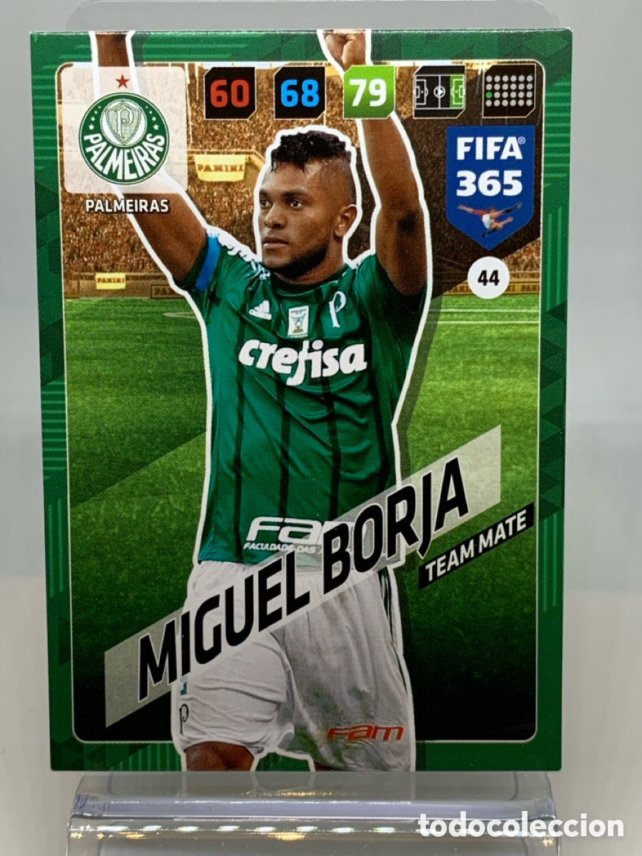 Fu&szlig;ball-Sticker: 44 Miguel Borja Palmeiras ADRENALYN XL FIFA 365 2017 2018 17 18 Nordic Edition