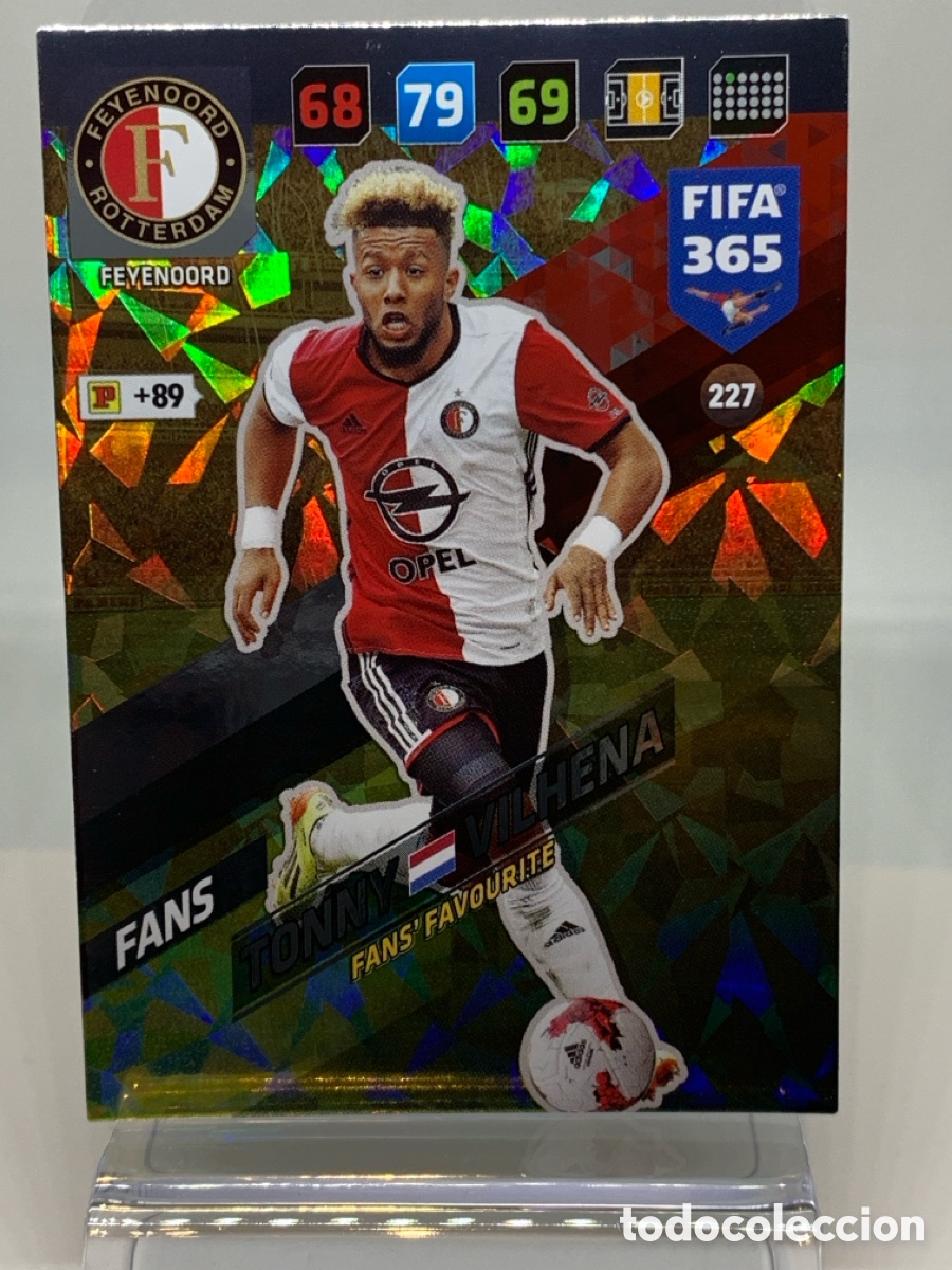 Fu&szlig;ball-Sticker: 227 Tonny Vilhena Feyenoord FANS: Fans' Favourite ADRENALYN XL FIFA 365 2017 2018 17 18 Nordic Editi