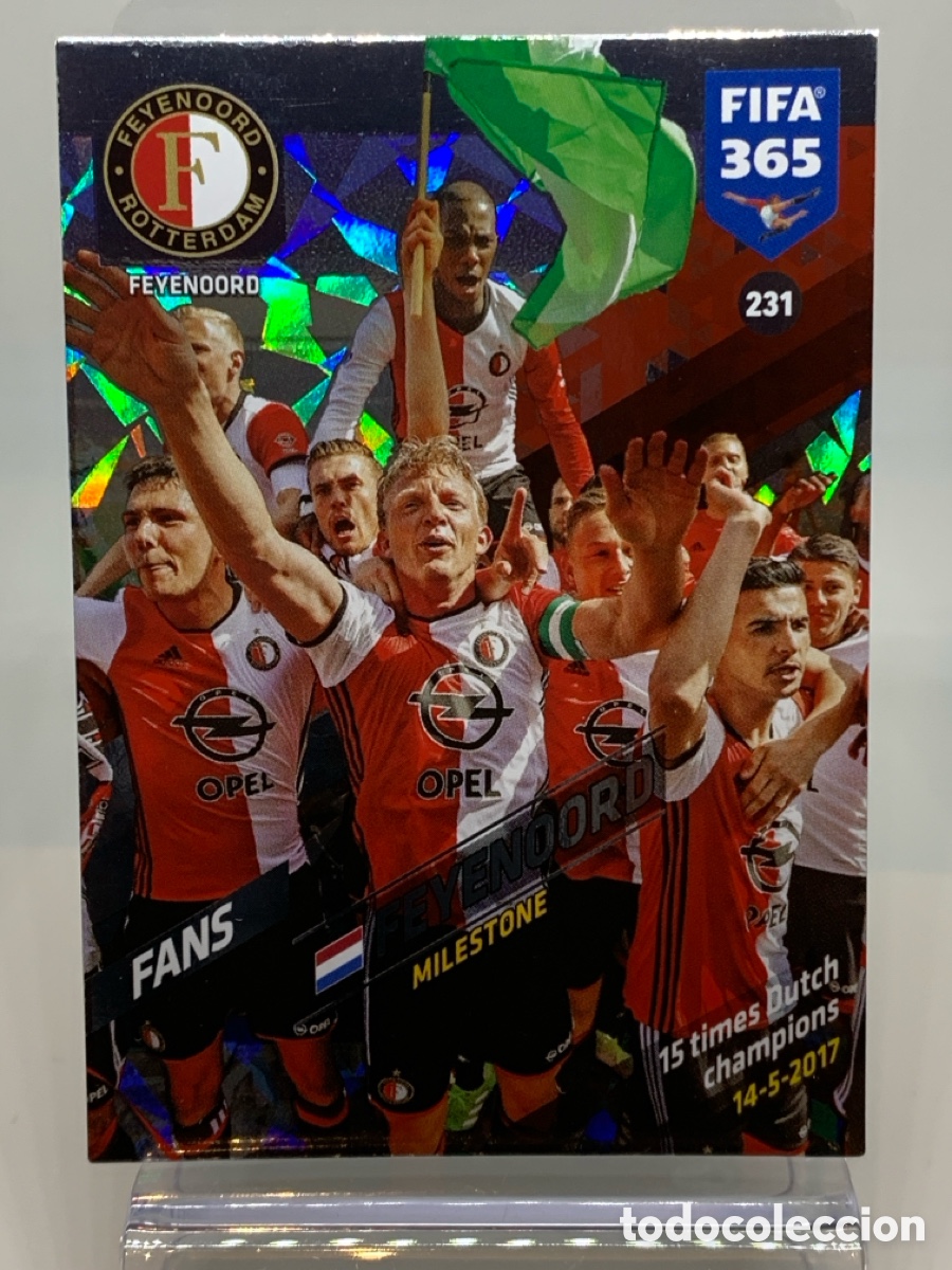 Fu&szlig;ball-Sticker: 231 Feyenoord Feyenoord FANS: Milestone ADRENALYN XL FIFA 365 2017 2018 17 18 Nordic Edition