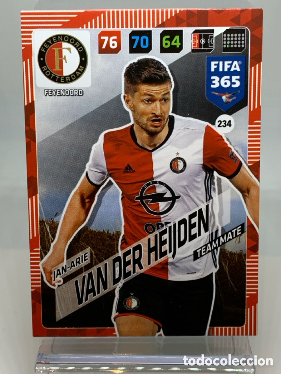 Fu&szlig;ball-Sticker: 234 Jan-Arie van der Heijden Feyenoord ADRENALYN XL FIFA 365 2017 2018 17 18 Nordic Edition