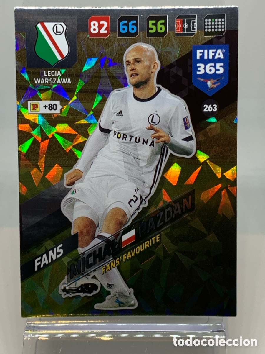 Fu&szlig;ball-Sticker: 263 Michal Pazdan Legia Warszawa FANS: Fans' Favourite ADRENALYN XL FIFA 365 2017 2018 17 18 Nordic