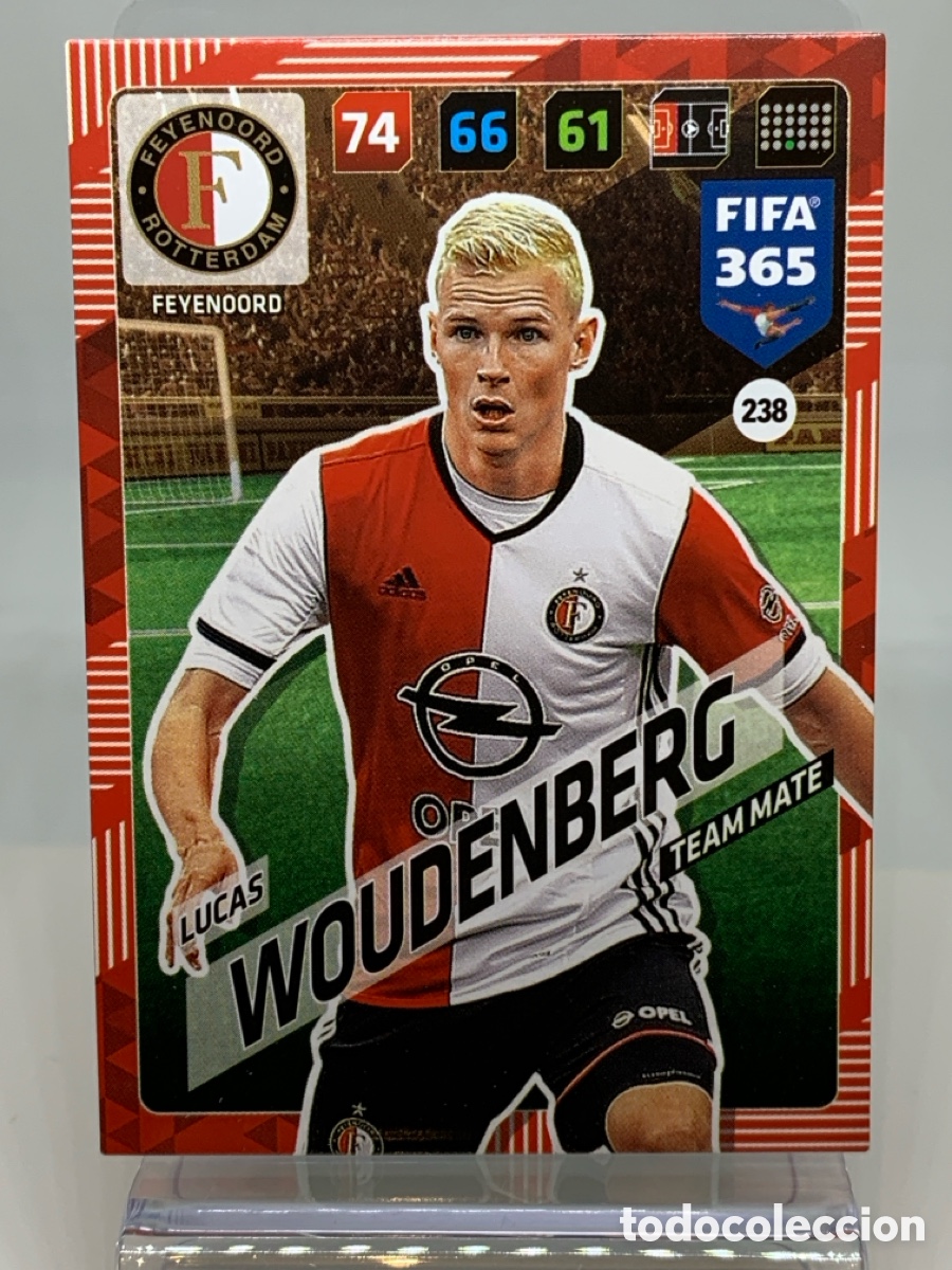 Fu&szlig;ball-Sticker: 238 Lucas Woudenberg Feyenoord ADRENALYN XL FIFA 365 2017 2018 17 18 Nordic Edition