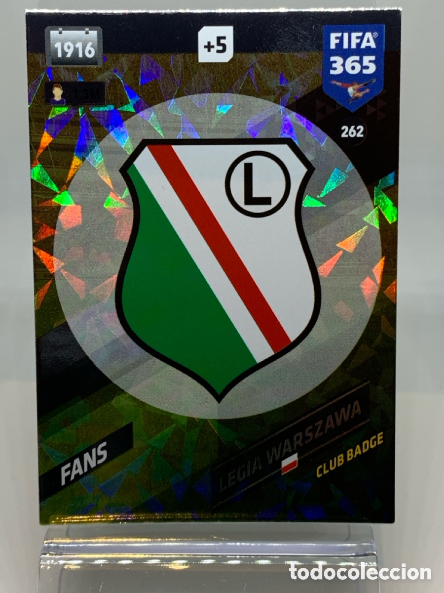 Fu&szlig;ball-Sticker: 262 Club Badge Legia Warszawa FANS: Club Badge ADRENALYN XL FIFA 365 2017 2018 17 18 Nordic Edition