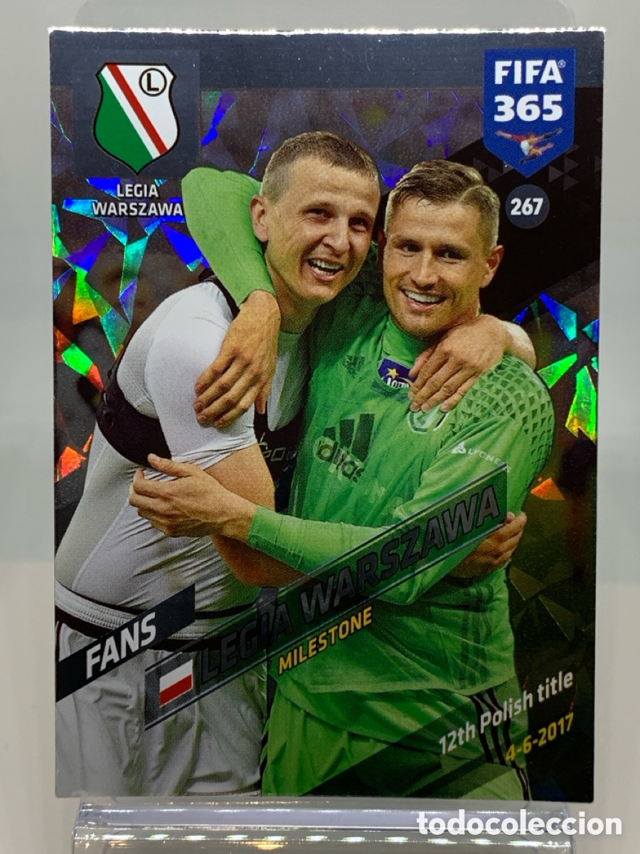 Fu&szlig;ball-Sticker: 267 Legia Warszawa Legia Warszawa FANS: Milestone ADRENALYN XL FIFA 365 2017 2018 17 18 Nordic Editi
