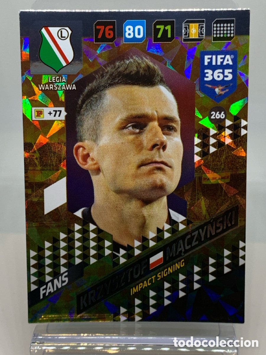 Fu&szlig;ball-Sticker: 266 Krzysztof M?czy?ski Legia Warszawa FANS: Impact Signing ADRENALYN XL FIFA 365 2017 2018 17 18 No