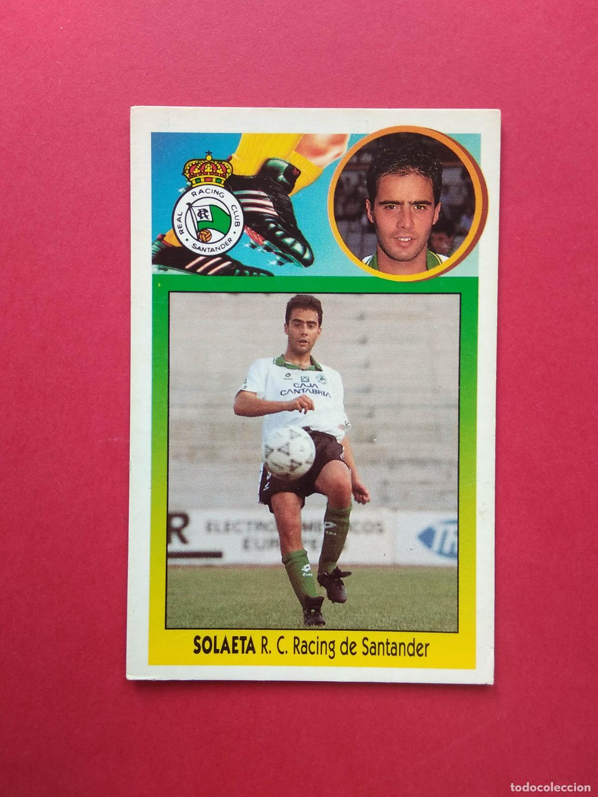 Cromos de f&uacute;tbol: EDICIONES ESTE LIGA 93 94 1993 1994 CROMO DE CARTON NUNCA PEGADO RACING DE SANTANDER , SOLAETA