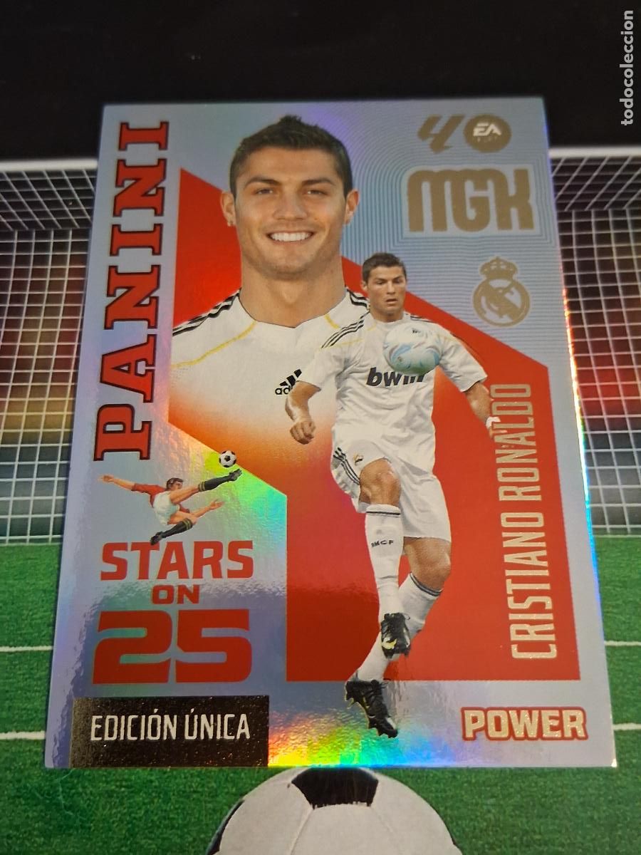 Cromos de f&uacute;tbol: CRISTIANO RONALDO 442P REAL MADRID STAR ON 25 EDICION UNICA POWER CROMOS MEGACRACKS 2026 2027 26 27