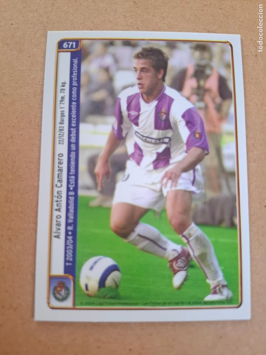 Cromos de f&uacute;tbol: MUNDICROMO 2004 2005 04 05 - 671 &Aacute;LVARO / CHEMA - REAL VALLADOLID