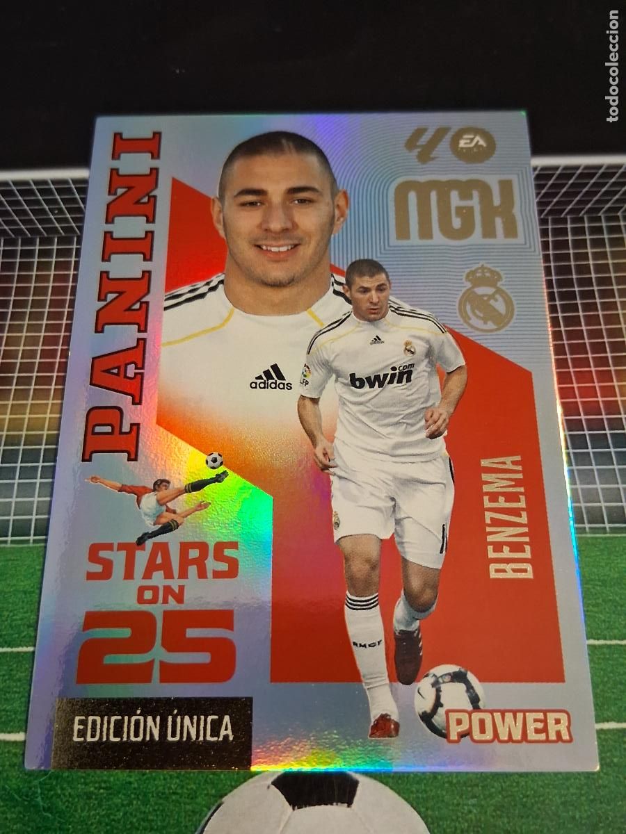 Cromos de f&uacute;tbol: BENZEMA 441P REAL MADRID STAR ON 25 EDICION UNICA POWER CROMOS FUTBOL MEGACRACKS 2026 2027 26 27