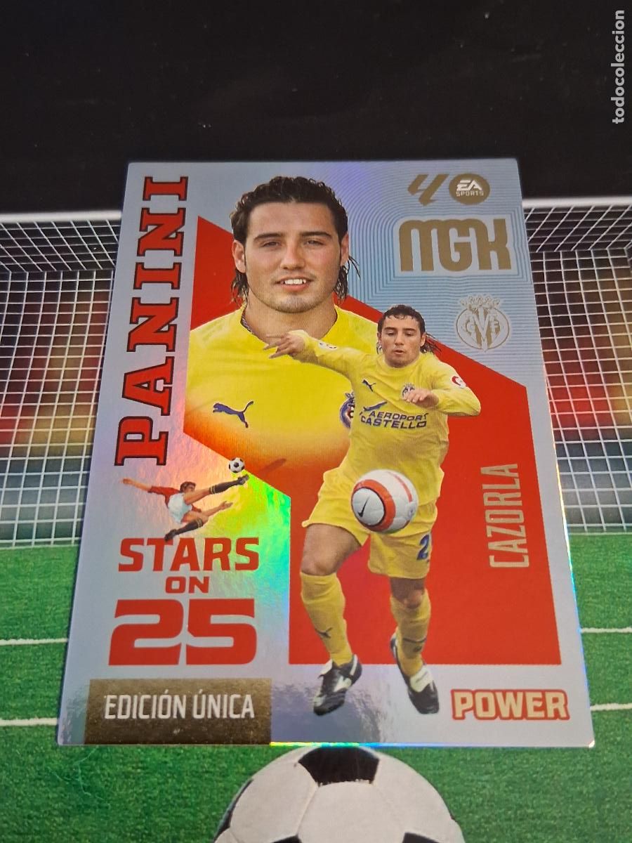 Cromos de f&uacute;tbol: CAZORLA 438P VILLARREAL STAR ON 25 EDICION UNICA POWER CROMOS FUTBOL MEGACRACKS 2026 2027 26 27