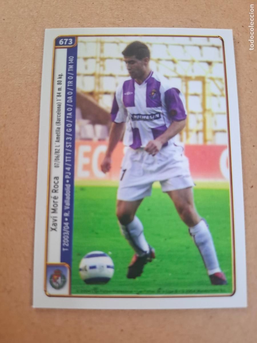 Cromos de f&uacute;tbol: MUNDICROMO 2004 2005 04 05 - 673 MOR&Eacute; / &Oacute;SCAR RODR&Iacute;GUEZ - REAL VALLADOLID
