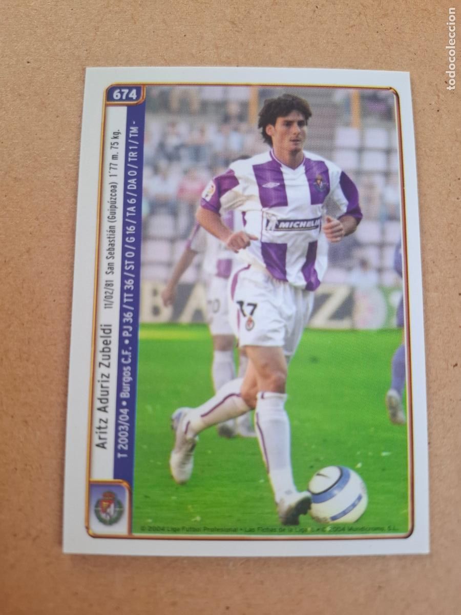 Cromos de f&uacute;tbol: MUNDICROMO 2004 2005 04 05 - 674 ADURIZ / SOUSA - REAL VALLADOLID