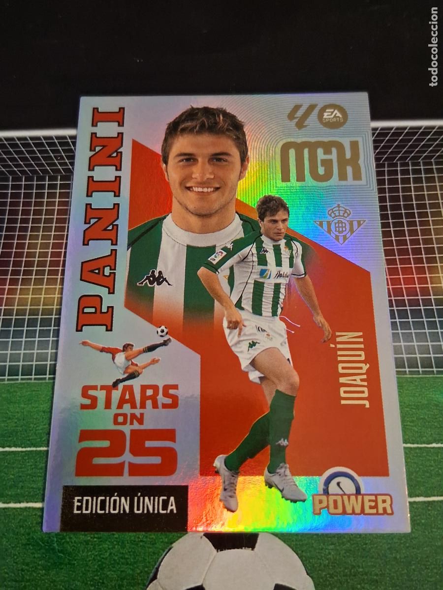 Cromos de f&uacute;tbol: JOAQUIN 431P REAL BETIS STAR ON 25 EDICION UNICA POWER CROMOS MEGACRACKS FUTBOL 2026 2027 26 27